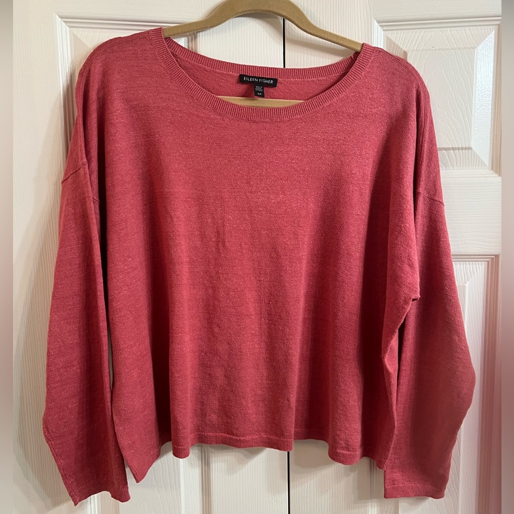 Eileen Fisher Slubby, Boxy L/S and Lightweight Knit Pullover